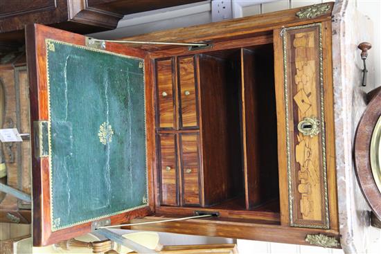 A Louis XVI marquetry inlaid escritoire, W.2ft 1in.